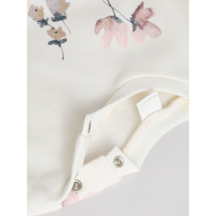 Pastellgula Blommor Babyset med Tröja & Leggings (0mån - 2år)