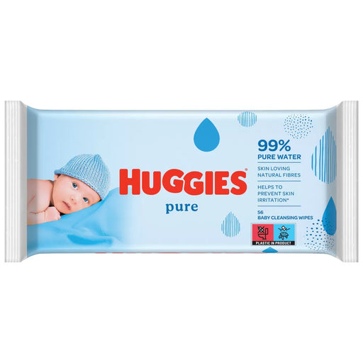 Huggies Pure Våtservetter för barn 56 st - Babyvård - Bebisgrossisten.se