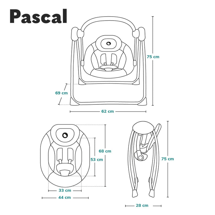 Babygunga Pascal med Extra funktioner - LIONELO