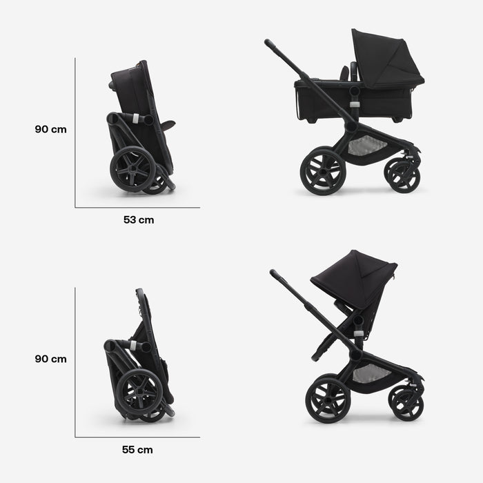 Bugaboo Fox 5 barnvagn med sittdel och liggdel