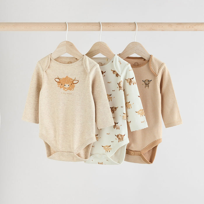 Hamish Grace – 3-pack Babybodys i 100% Bomull ( 0 mån - 3 år )