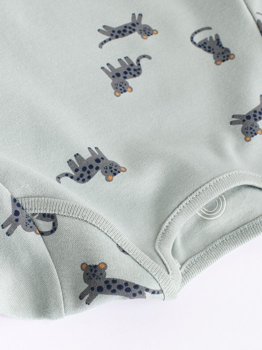 Teal Turtle Dream – Babybodys i 100% Bomull (0mån - 3 år)