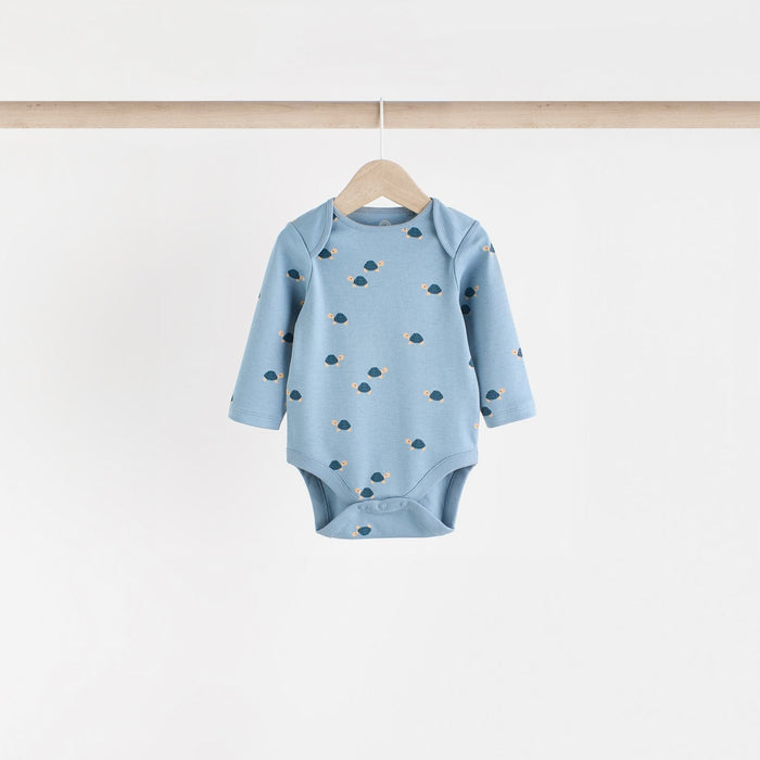 Teal Turtle Dream – Babybodys i 100% Bomull (0mån - 3 år)