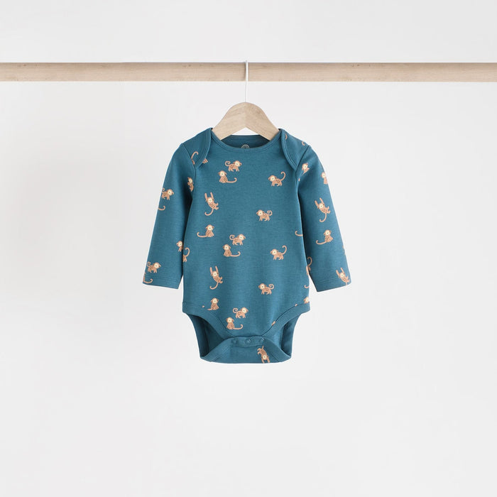 Teal Turtle Dream – Babybodys i 100% Bomull (0mån - 3 år)