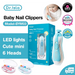 Dr.Isla elektrisk Baby Nageltrimmer/Nagelklippare LED-ljus