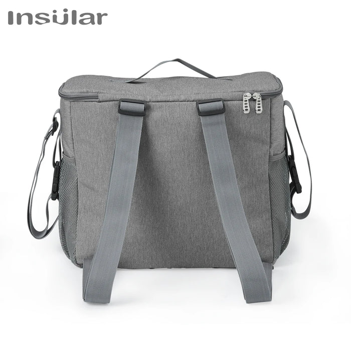 Mommy Diaper Bags Mother Large Capacity Travel Nappy Backpacks with Anti-Loss Zipper Solid Baby Maternity Nursing Bags