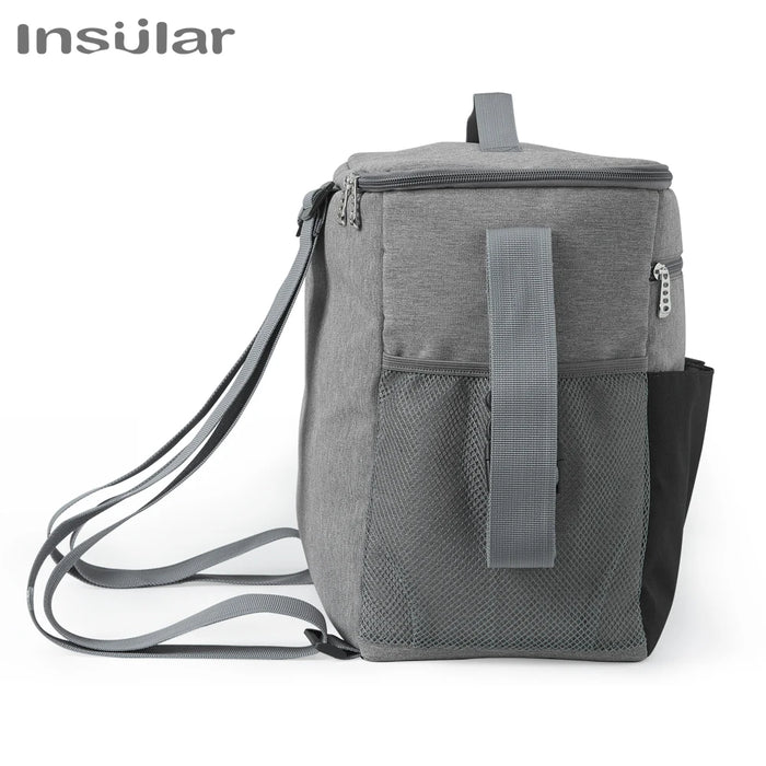 Mommy Diaper Bags Mother Large Capacity Travel Nappy Backpacks with Anti-Loss Zipper Solid Baby Maternity Nursing Bags