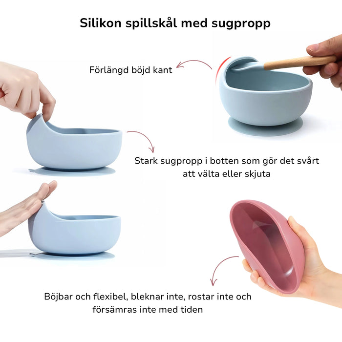 TOS Silikon Serveringsset Frukost Enfärgad