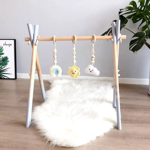 TOS Babygym Trä - Regnbåge - Babygym - Bebisgrossisten.se