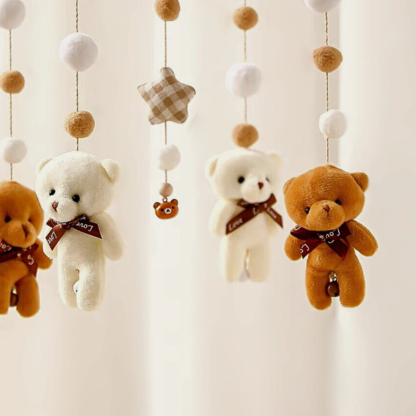 TOS Babymobil för spjälsäng med björnar - Default Title - Leksaker - Bebisgrossisten.se