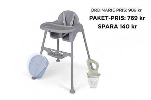 Bundle variant 3 - barnstol, tallrik och matnapp