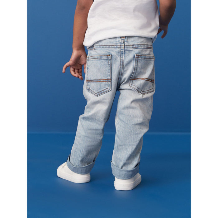 Ljusblå – Baggy Jeans (3 månader-7 år)