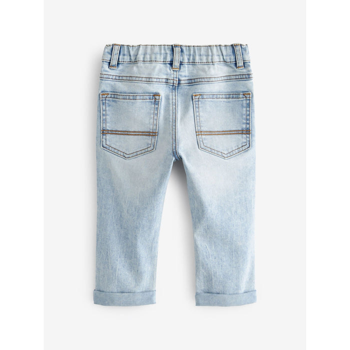 Ljusblå – Baggy Jeans (3 månader-7 år)