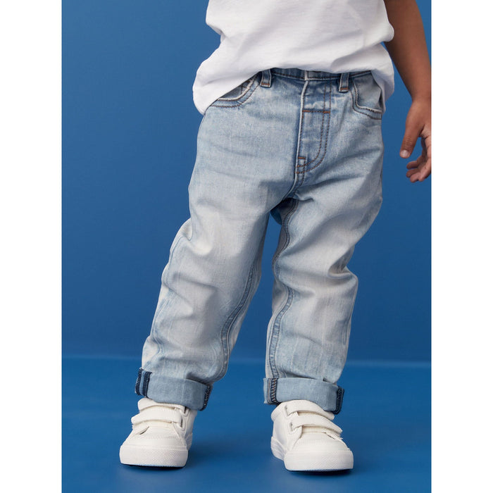 Ljusblå – Baggy Jeans (3 månader-7 år)