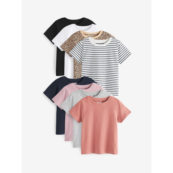 Färgglad Favorit – 8-pack T-shirts i 100% Bomull (3–16 år)