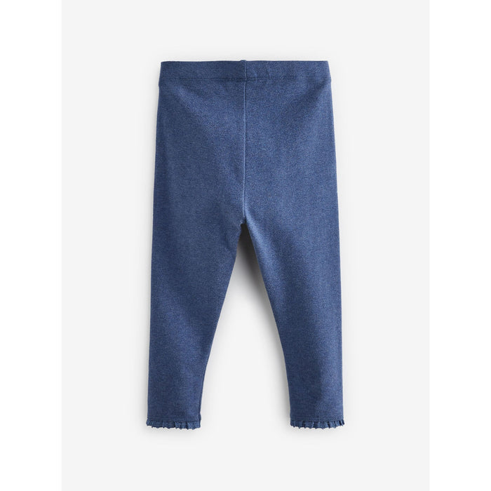 Blå Denim – Stretchiga Jeansleggings (3 månader–7 år)