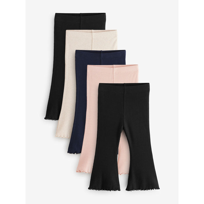 Trendiga Flare-Leggings för Barn - 5 pack Retroinspirerad Komfort (3 mån–7 år)