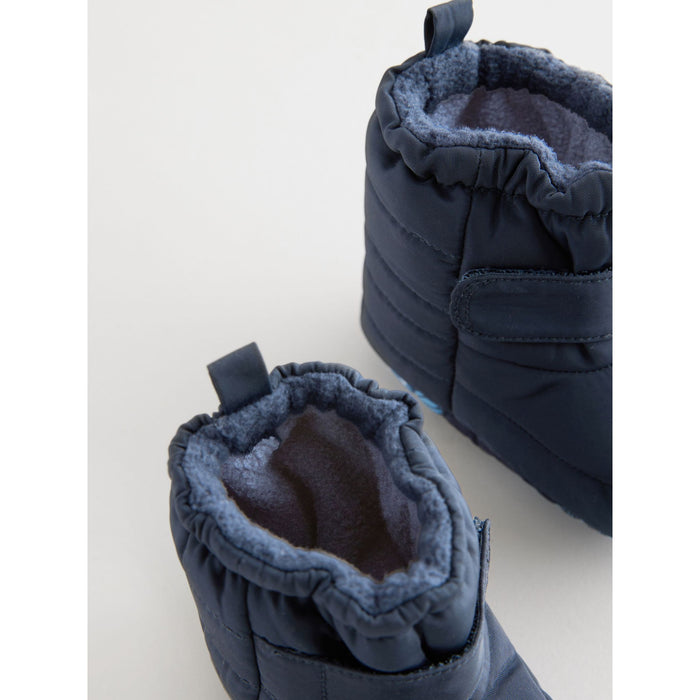 Marinblå Vintersteg – Thinsulate™-Fodrade Baby Snow Boots (0–24 mån)