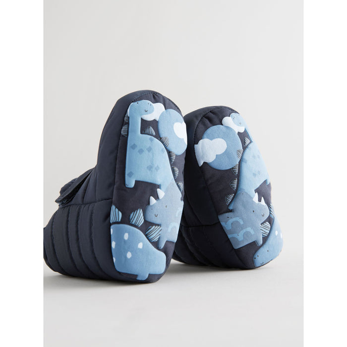 Marinblå Vintersteg – Thinsulate™-Fodrade Baby Snow Boots (0–24 mån)