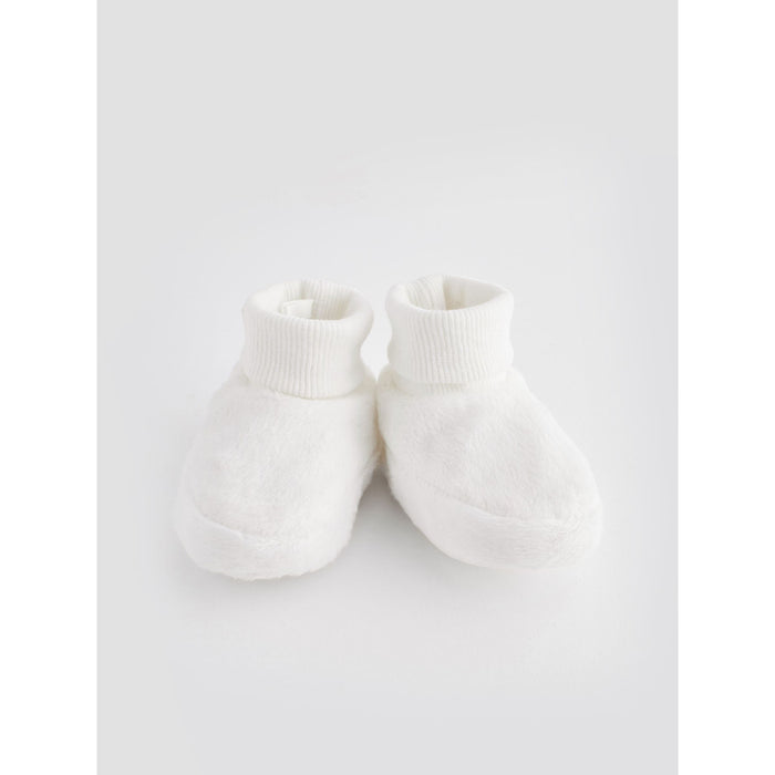 Vit – Mysiga Baby Booties (0–18 månader)