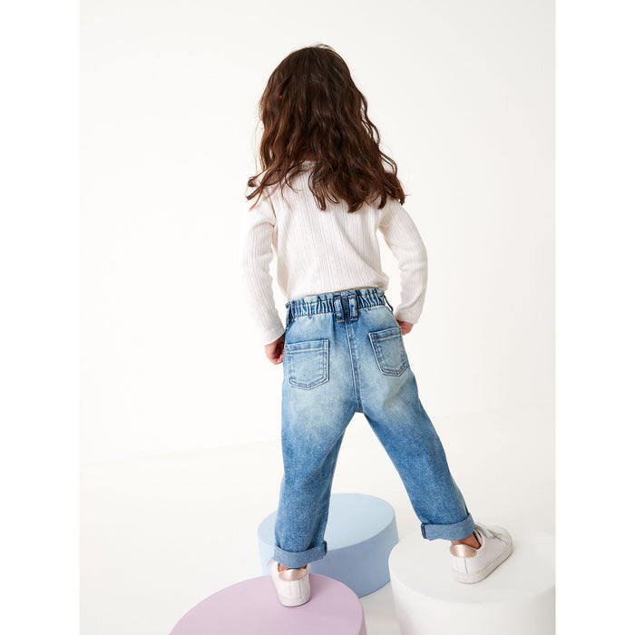 Ljusblå Denim – Bekväma Mom Jeans (3månader-7år)