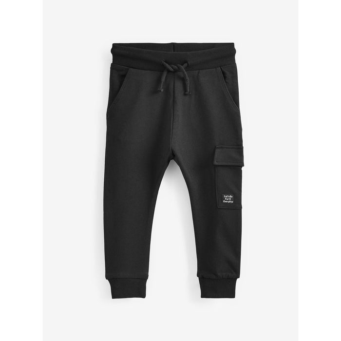 Svart – Smidiga och Stilsäkra Utility Joggers (3 månader–7 år)