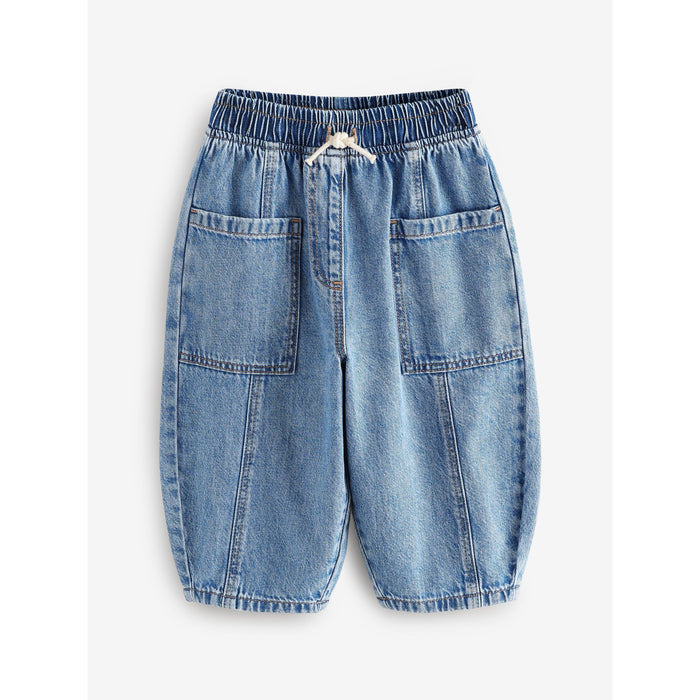 Baggy Blå - Lekfulla Denimbyxor (3 månader-7 år)