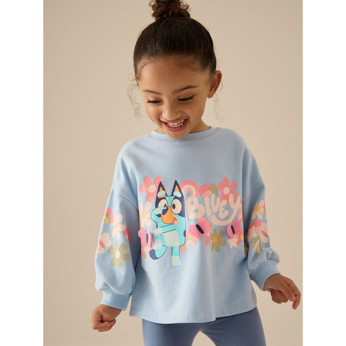 Bluey – Blommigt Top and Leggings Set  (12 månader till 7 år)