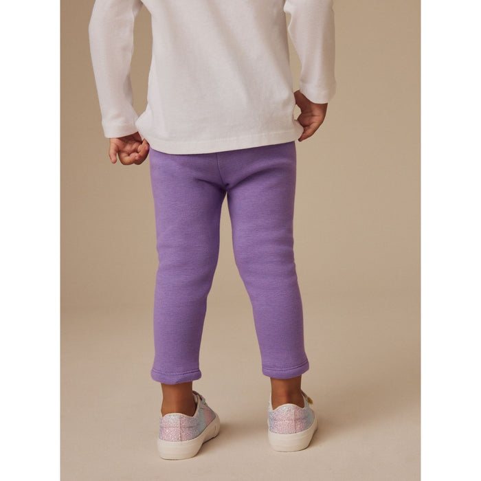 Ljuslila – Supermjuka Fleecefodrade Leggings (3 månader–7 år)