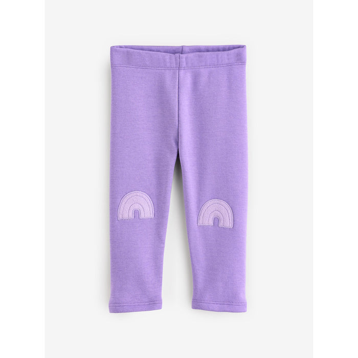 Ljuslila – Supermjuka Fleecefodrade Leggings (3 månader–7 år)