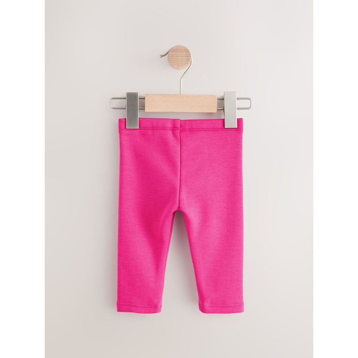 Rosa Blomsterdröm – Mysiga Fleecefodrade Leggings (3 månader–7 år)