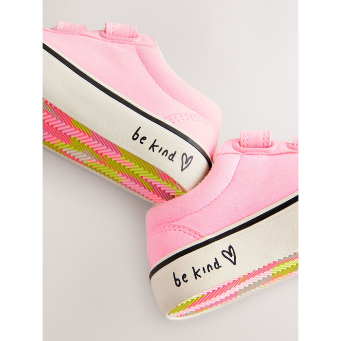 Rosa – Mönstrade Kardborre 'Be Kind' Sneakers