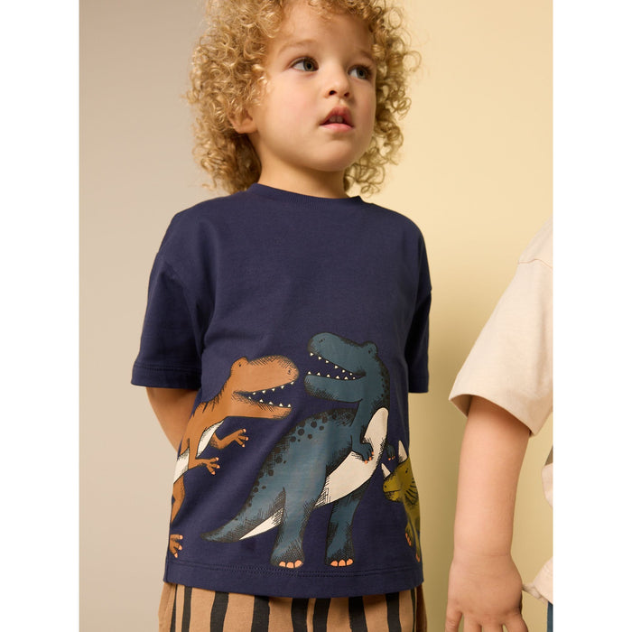 Dinosaurieäventyr – 2-pack T-shirt & Shorts-set (3månader-7år)