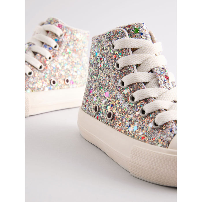 Glittrande Steg – Chunky High-Top Sneakers för Barn