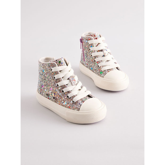 Glittrande Steg – Chunky High-Top Sneakers för Barn