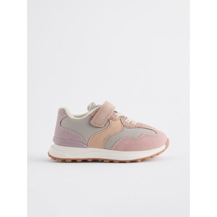 Rosa Skymning – Elastiska Spets Chunky Sneakers