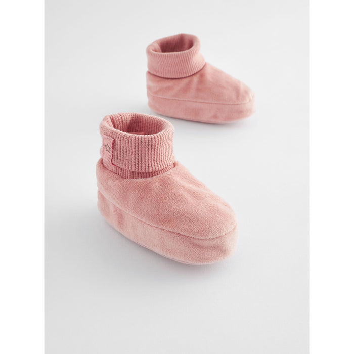 Rosa Drömsko – Mjuka Babybooties (0–18 månader)