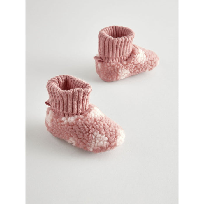 Rosa Hjärta – Baby Booties med Kärleksfull Design (0–18 månader)