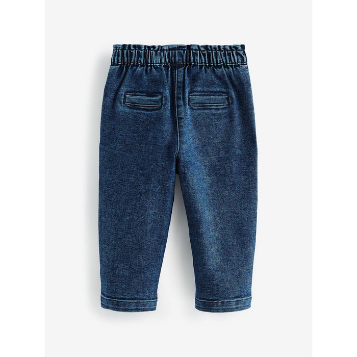 Paperbag Denimbyxor med Knutdetalj (3 mån–7 år)