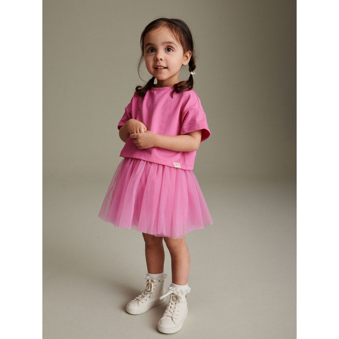 Magiskt Rosa Set – Topp & Tyllkjol (3 mån–7 år)