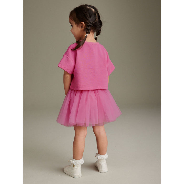 Magiskt Rosa Set – Topp & Tyllkjol (3 mån–7 år)