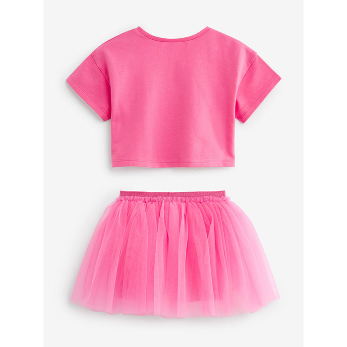 Magiskt Rosa Set – Topp & Tyllkjol (3 mån–7 år)