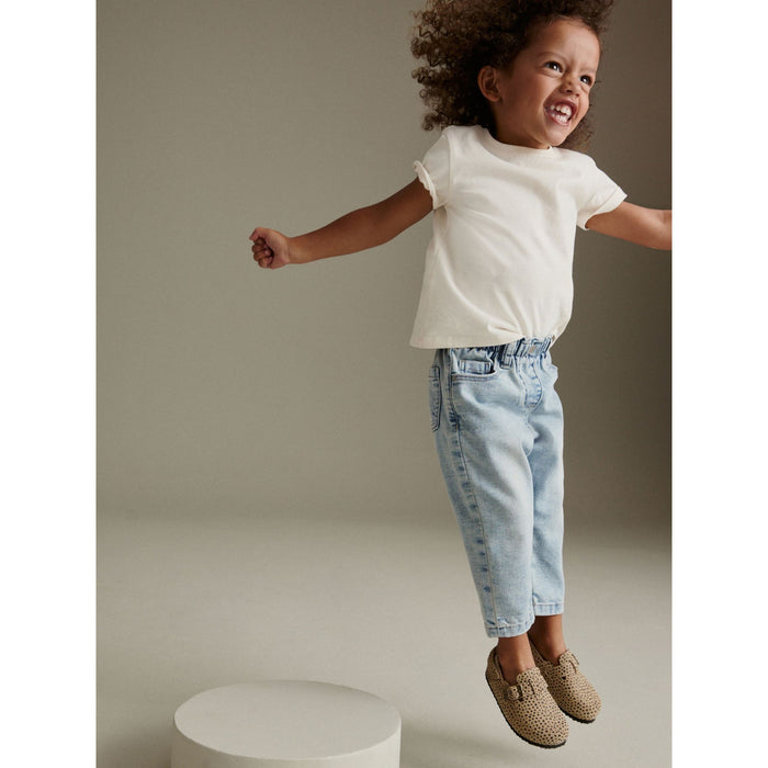 Denim Light Wash - Trendiga Mom Jeans med bekväm passform (3månader-7år)