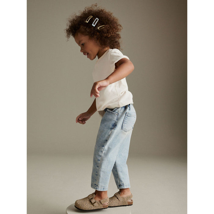 Denim Light Wash - Trendiga Mom Jeans med bekväm passform (3månader-7år)