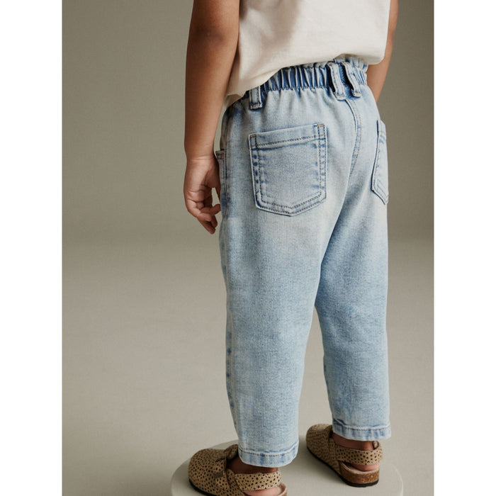 Denim Light Wash - Trendiga Mom Jeans med bekväm passform (3månader-7år)