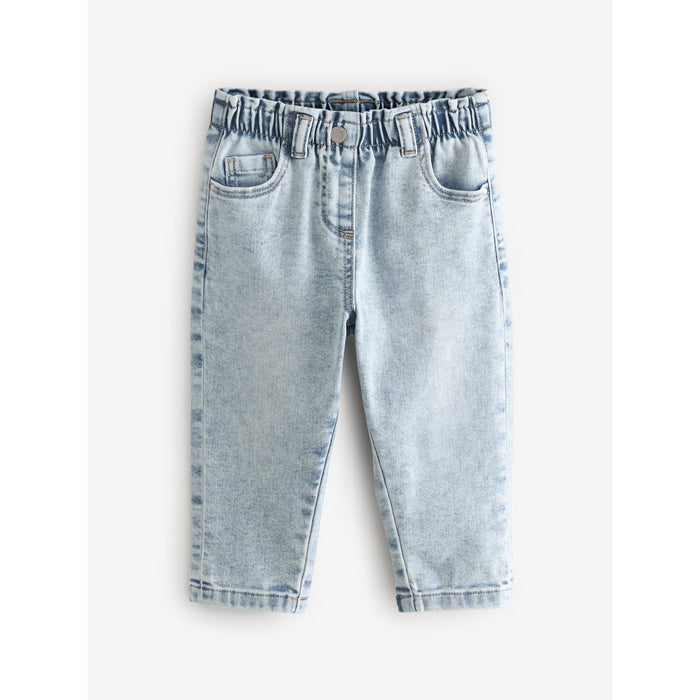 Denim Light Wash - Trendiga Mom Jeans med bekväm passform (3månader-7år)