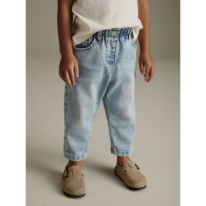 Denim Light Wash - Trendiga Mom Jeans med bekväm passform (3månader-7år)