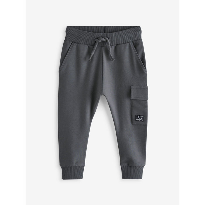 Blå, Mörkgrön & Kolgrå – 3-pack Super Skinny Utility Joggers (3 månader–7 år)