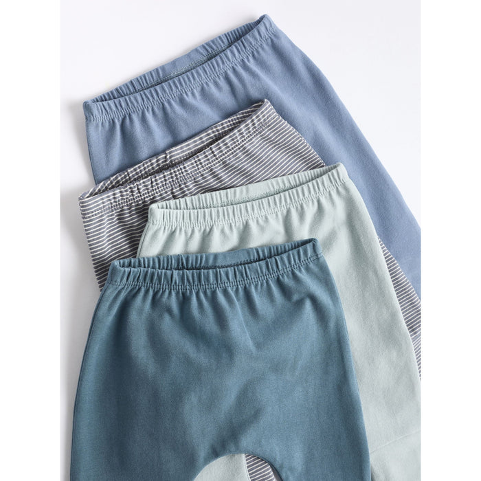 Tealblå – 4-pack Mjuka Babyleggings (0mån - 3år)