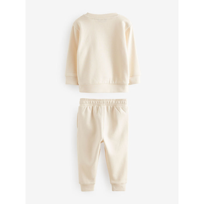 2-set Bekväm tröja i minimal neutral stil (3månader-7år)